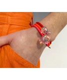 bracelet "une bulle" rouge