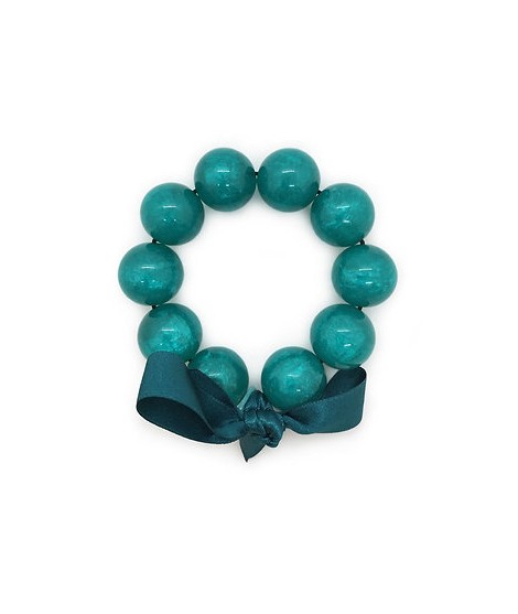 Bracelet perles L turquoise