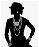 Bracelet perles couture noir
